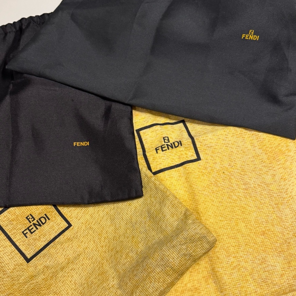 Fendi Golden yellow or black Dust Bag